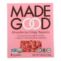 MadeGood Strawberry Crispy Squares, 6 Healthy Cereal Bars, 0.78 oz Each