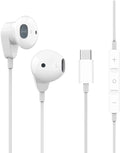 Urban Extreme USB Type C Earphones Stereo in-Ear Earbuds with Microphone and Volume Control Compatible with Google Pixel 4 - White (US Version with Warranty)