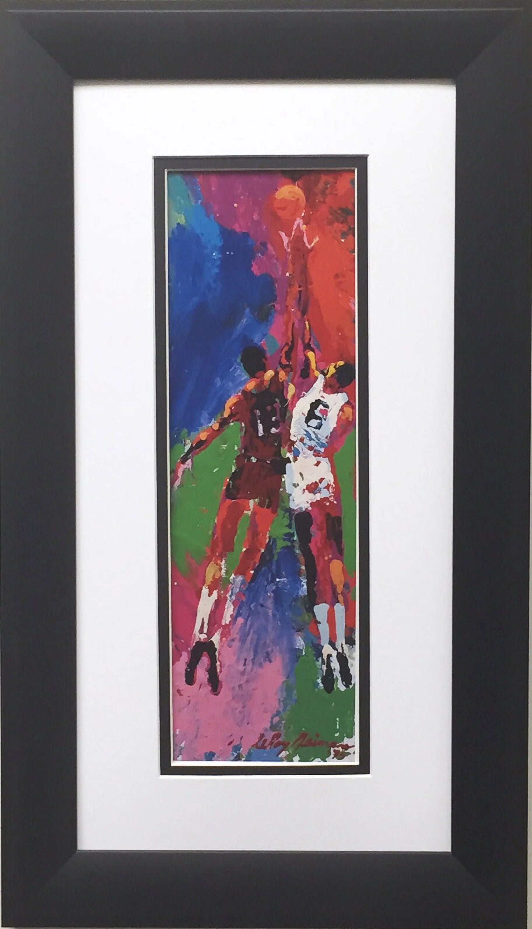 LeRoy Neiman Wilt Chamberlain & Bill Russell CUSTOM FRAMED Generic