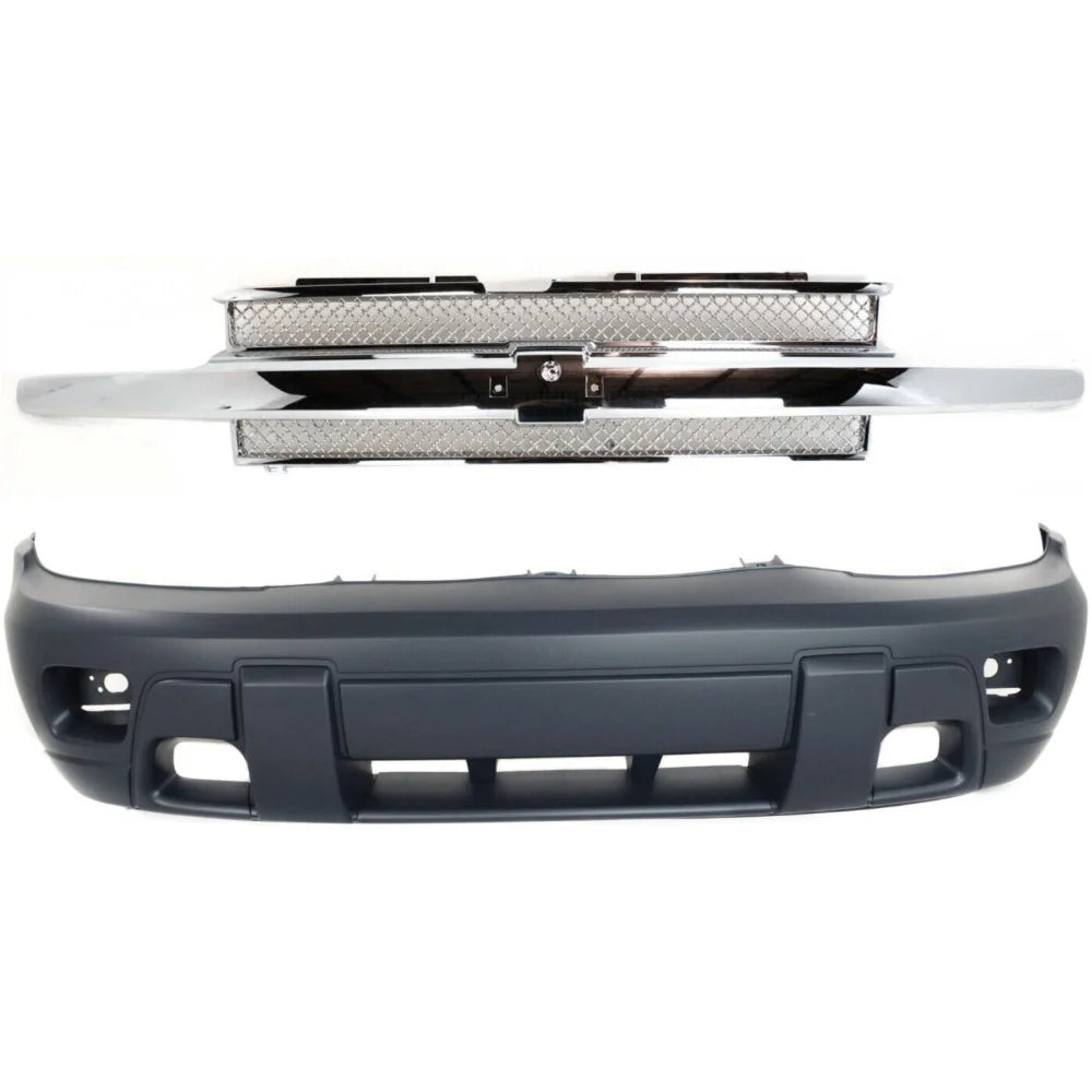 Geelife Set of 2 Grille Grill For 2002-2005 Chevrolet Trailblazer Sport Utility Pair