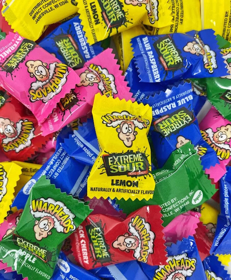 SweetGourmet 5 Flavor Warheads | Extreme Sour Hard Candy Bulk | 3 Pounds