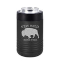 Can and Bottle Cooler Insulator Stainless Steel Double Wall Vacuum Insulated Beverage Drink Holder Buffalo Stay Wild Roam Free