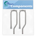 2-Pack BBQ Gas Grill Tube Burner Replacement Parts for Nexgrill 730-0337 - Compatible Barbeque 15 3/4 Stainless Steel Pipe Burners