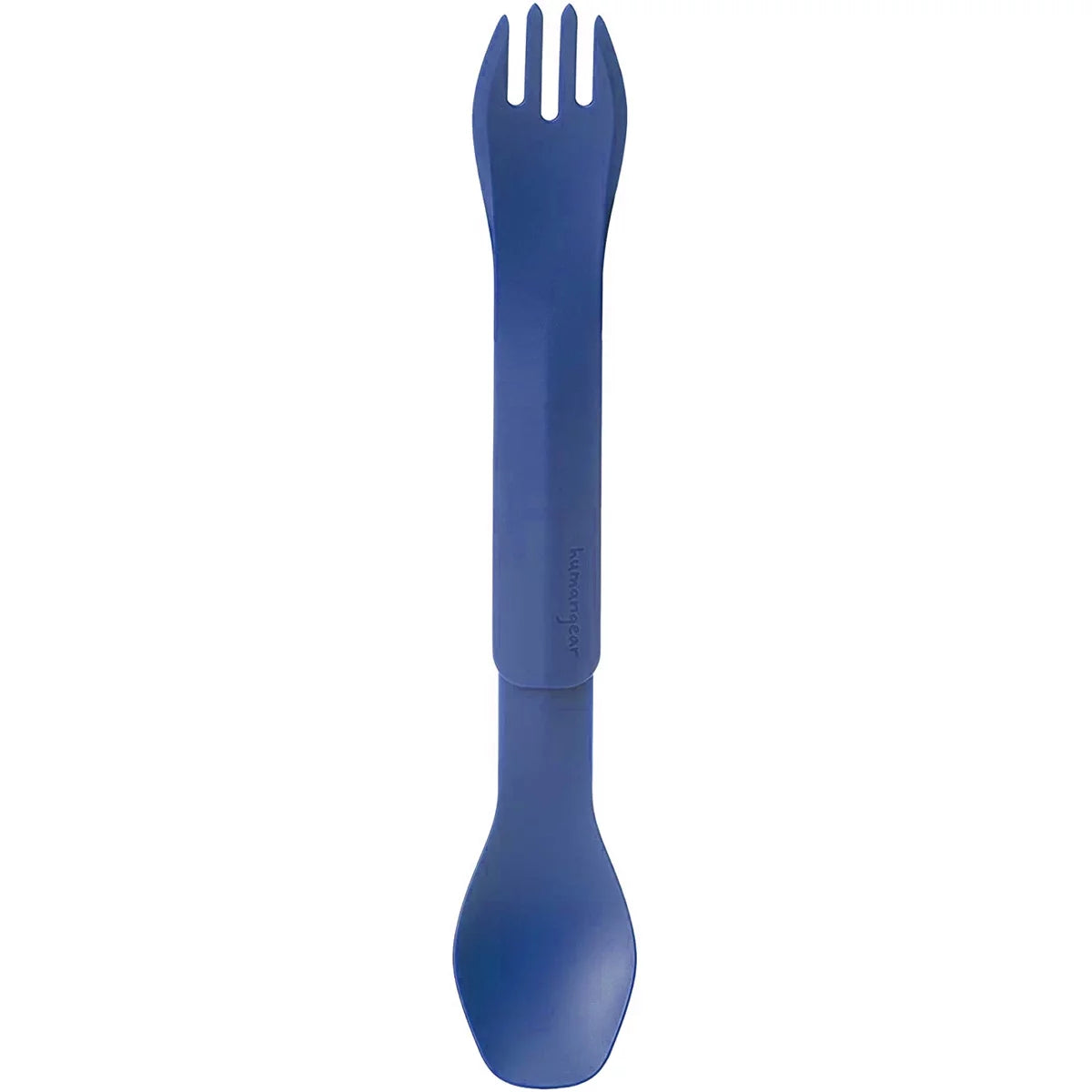 Humangear GoBites Duo Reusable Fork and Spoon Travel Utensils - Blue
