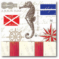 Courtside Market Nautical Flag I Gallery-Wrapped Canvas Wall Art, 16x16
