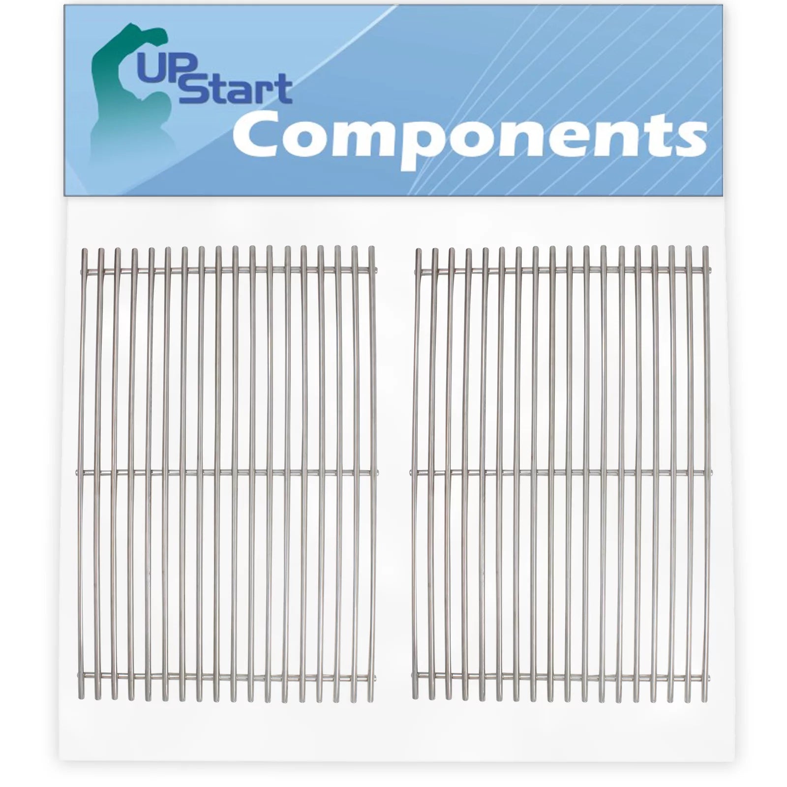 2-Pack BBQ Grill Cooking Grates Replacement Parts for Weber GENESIS E-310 NG (2008) - Compatible Barbeque Grid 19 1/2