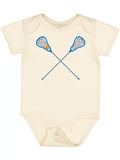 Inktastic Lacrosse Sticks Future Player Boys or Girls Baby Bodysuit