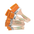12pcs / Set Flat Nylon Hair Wooden Penholder Oil Painting Brush Barbecue Brush Paint Brushes Art Supplies
