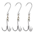 Uxcell 16.1'' Swiveling Meat Hook, 0.41'' Thickness Galvanized Three Prong Meat Hooks, 3 Pack