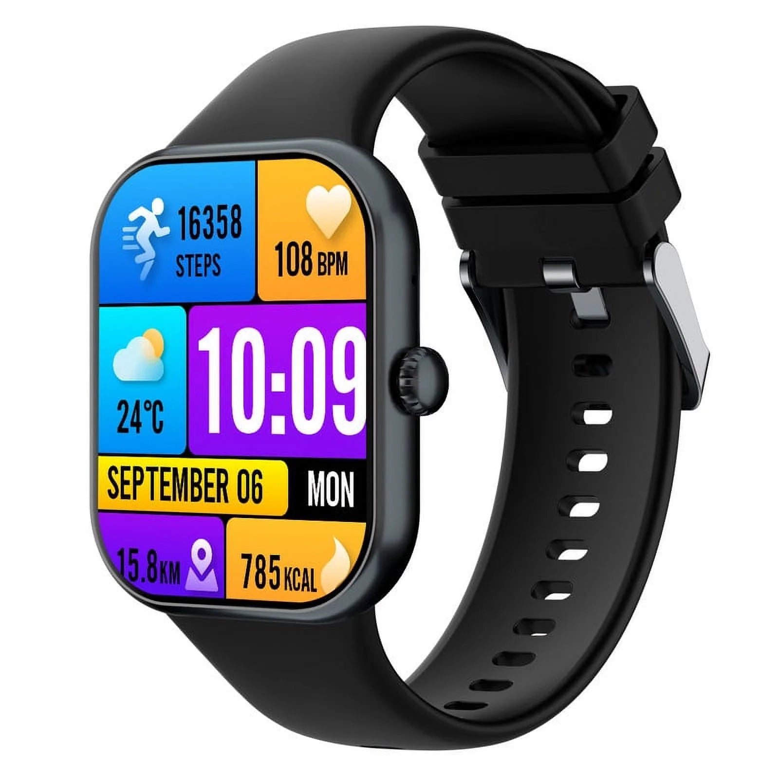 READ Fitness SmartWatch, 2.01-inch SmartWatch for Women and Men, Heart Rate Monitor, Calorie Monitor, Waterproof for Android and iOS