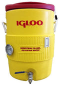 Quick Fit 10 Gallon Igloo Mash Tun with Stainless Steel False Bottom, Stainless Steel Valve and 3 Dial Probe Thermometer