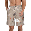 Kll Chicken Men'S Casual Summer Beach Shorts Hawaiian Shorts With Pockets-Small