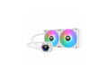 Thermaltake TH280 V2 ARGB Sync All-In-One Liquid Cooler - Snow Edition - 5.51 Maximum Fan Diameter - 2 x Fan(s) - 630.8 gal/min Maximum Airflow - 1800 rpm - Liquid Cooler Cooler - 2510 - 4 Pin PWM...