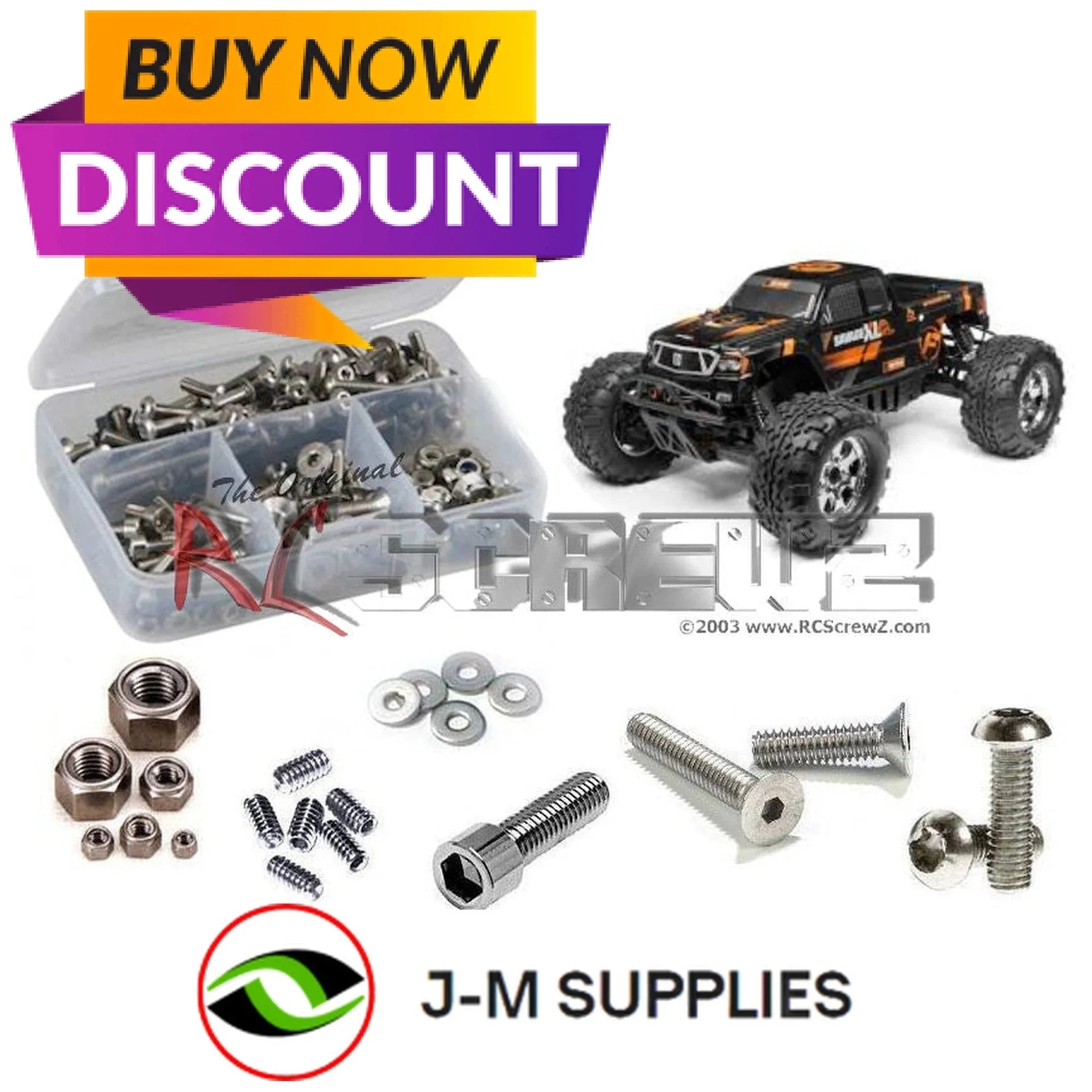 RCScrewZ Stainless Screw Kit hpi090 for HPI Racing Savage XL Flux #112609 RC Car - Complete Set