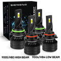 For Honda Civic 2004-2009 2010 2011 2012 2013 2014 2015 Led Headlight Bulbs 9006 9005 High&Low Beam White 4pcs