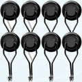 Magnetic Hooks Heavy Duty, Black Swivel Swing Magnet Hooks Strong Magnetic Hooks, Magnetic Hooks Cruise for Hanging, Grill, Refrigerator, Ceiling, Kitchen, Locker, Garage-8 Pack