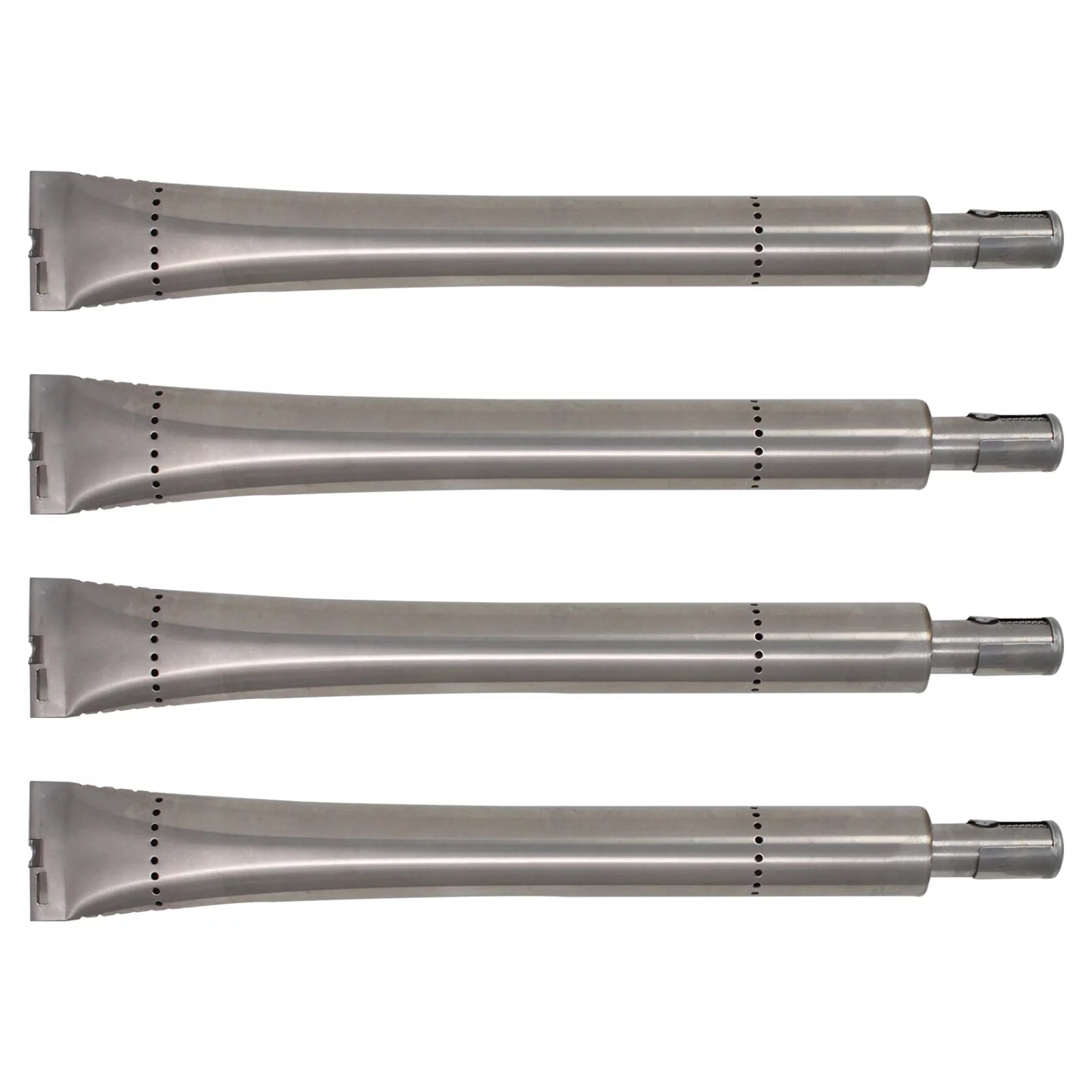 4-Pack BBQ Gas Grill Tube Burner Replacement Parts for Huntington 6962-67C - Compatible Barbeque Stainless Steel Pipe Burners