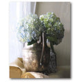 Courtside Market  16 x 20 in. Silver Picher with Hydrangeas Gallery-Wrapped Canvas Wall Art