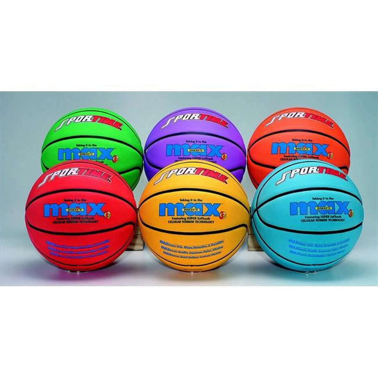 Sportime  Max 28.5 In. Womens Basketballs, Set - 6