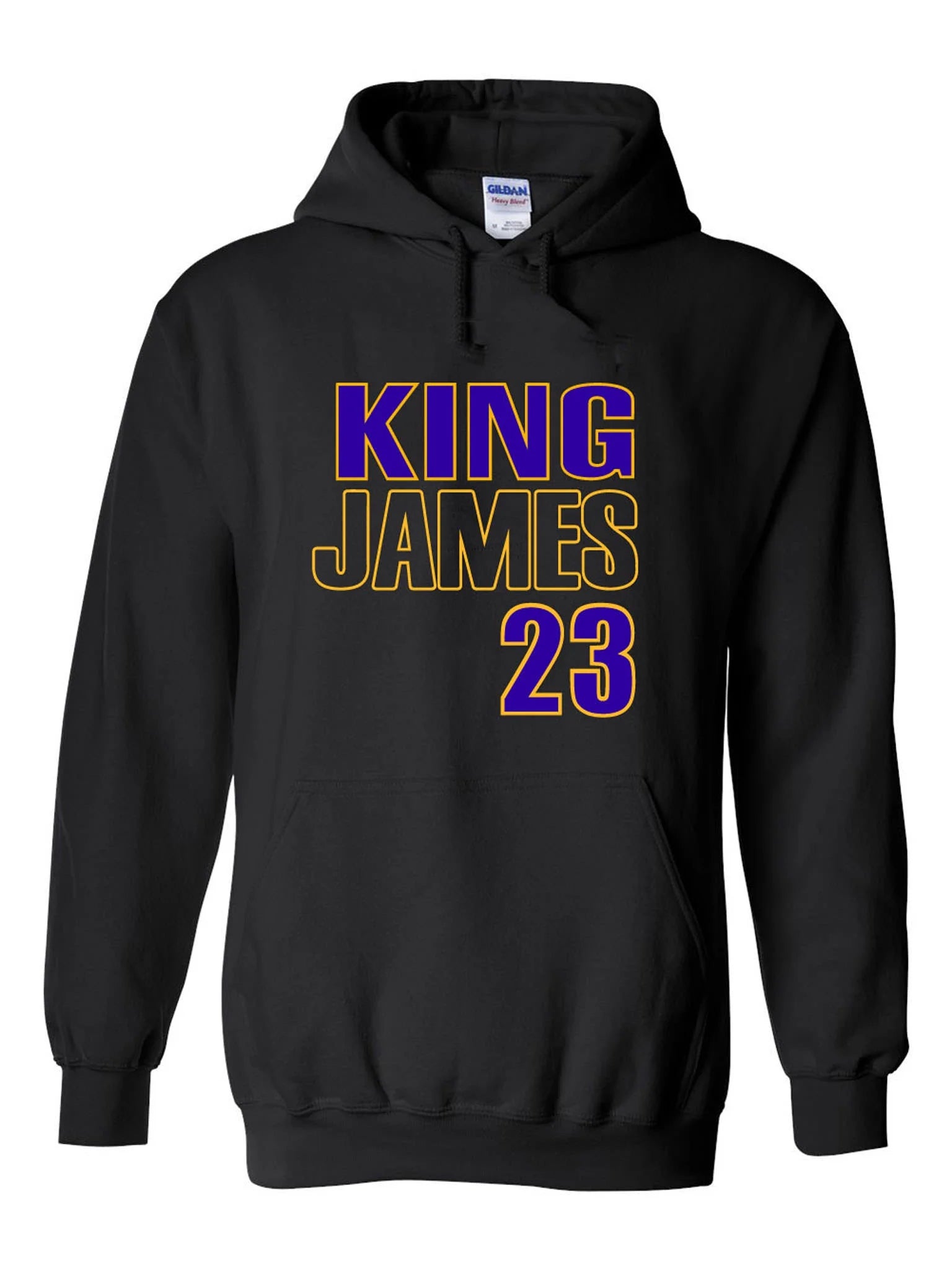 BLACK Los Angeles Lebron James King James 23 Hooded Sweatshirt ADULT