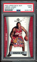 Lebron James Rookie Card 2003-04 Upper Deck MVP Sports Nut #SN90 PSA 9