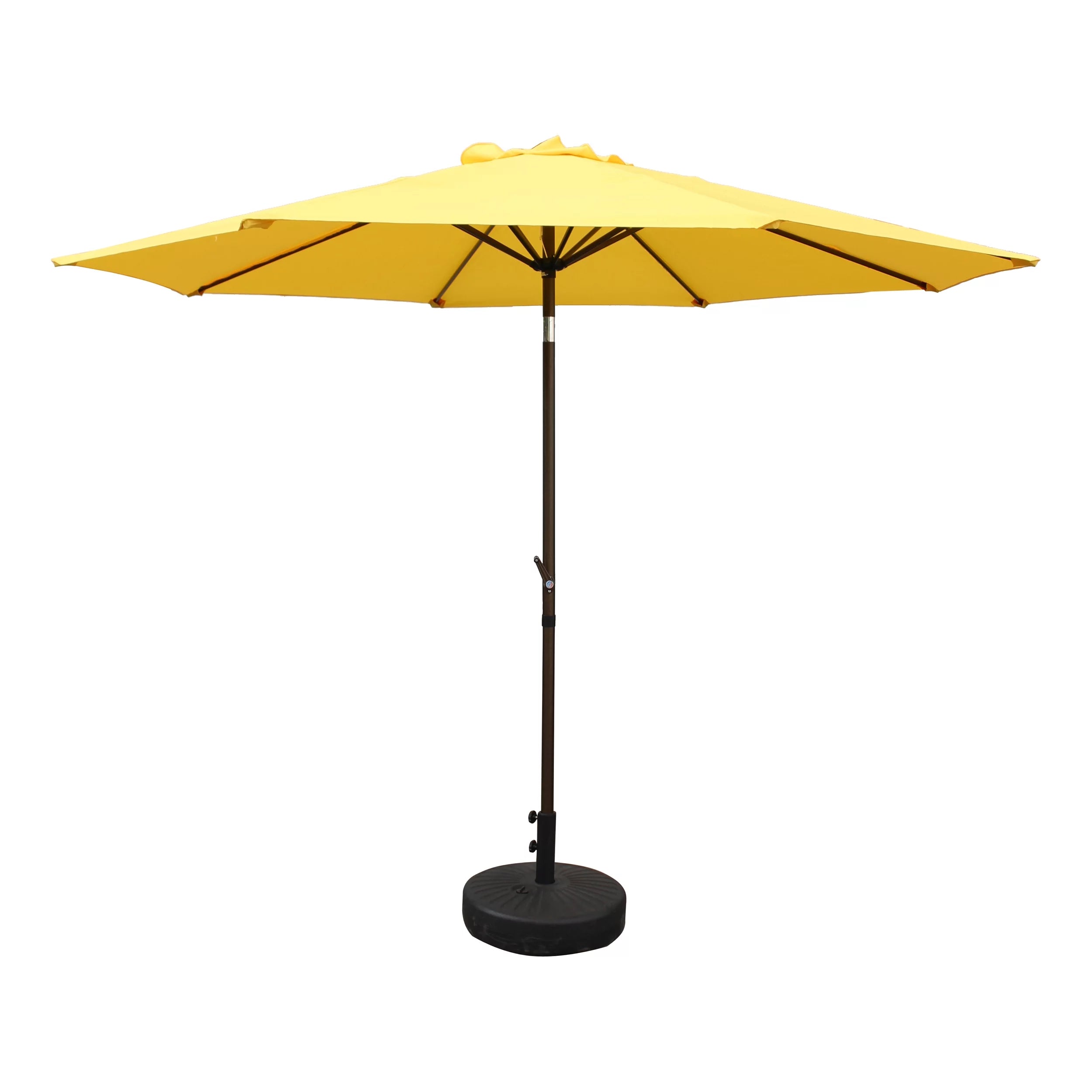 International Caravan St. Kitts Aluminum 10-foot Patio Umbrella, Yellow