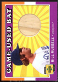 Bill Russell Card 2001 Upper Deck Decade 1970's Game Bat #BBR