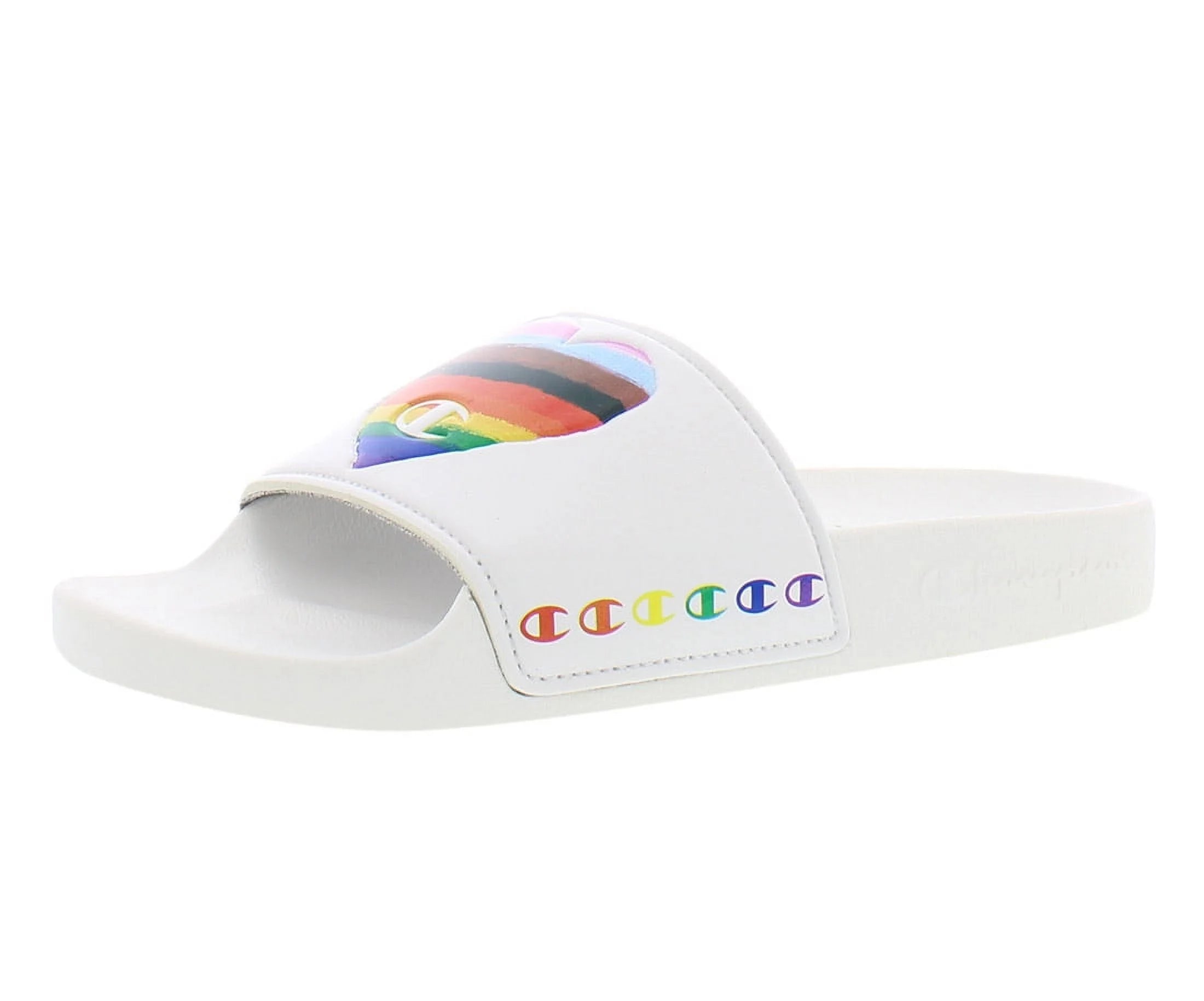 Champion Ipo Heart Womens Shoes Size 6, Color: White/Rainbow