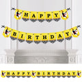 Big Dot of Happiness Grand Slam - Fastpitch Softball - Birthday Party Bunting Banner - Birthday Party Decorations - Happy Birthday