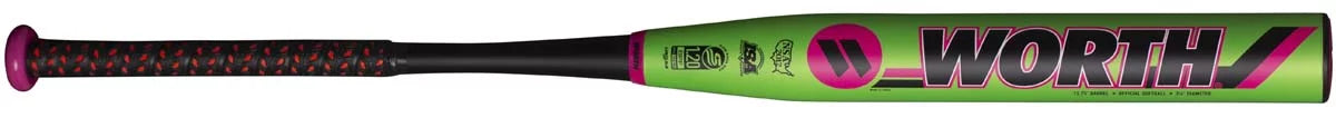 Worth Legit Watermelon XL Reload USSSA Two Piece 13.75 Barrel Slowpitch Softball Bat