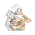 12pcs / Set Flat Nylon Hair Wooden Penholder Oil Painting Brush Barbecue Brush Paint Brushes Art Supplies