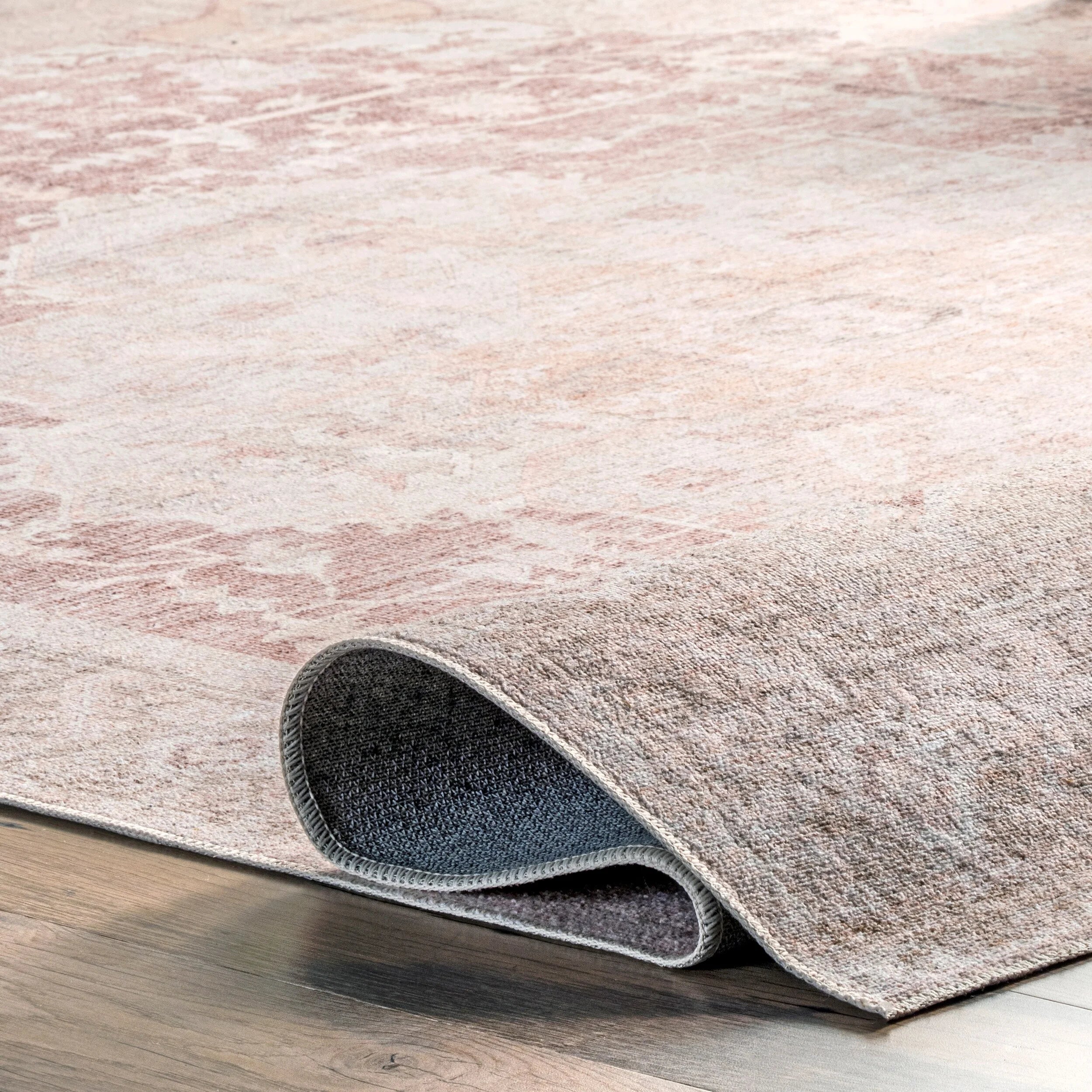 Brooklyn Rug Co  Callisto Vintage Medallion Machine Washable Area Rug 4' x 6' 4' x 6'