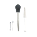 Jsaert Stainless Steel Silicone Seasoning Barbecue Tool Pump Head With Cleaning Brush
