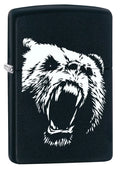 Zippo Lighter: Grizzly Bear - Black Matte