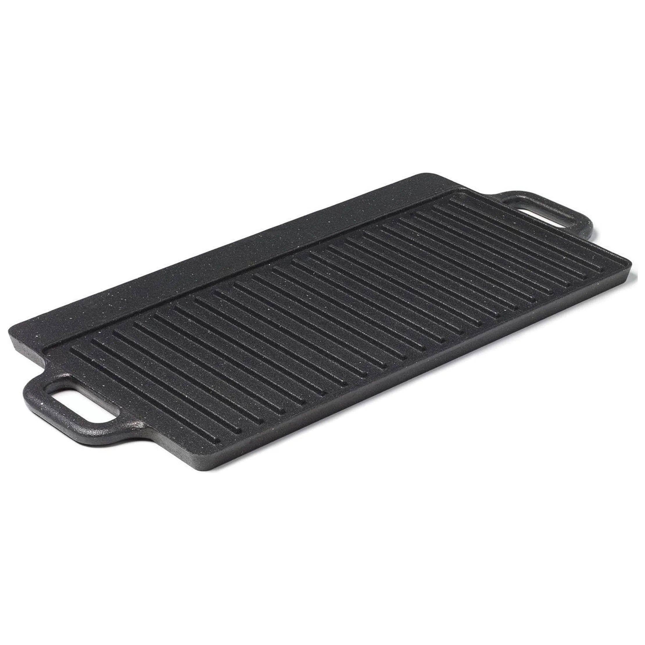 The Rock by Traditional Cast Iron Reversible Grill/Griddle Black