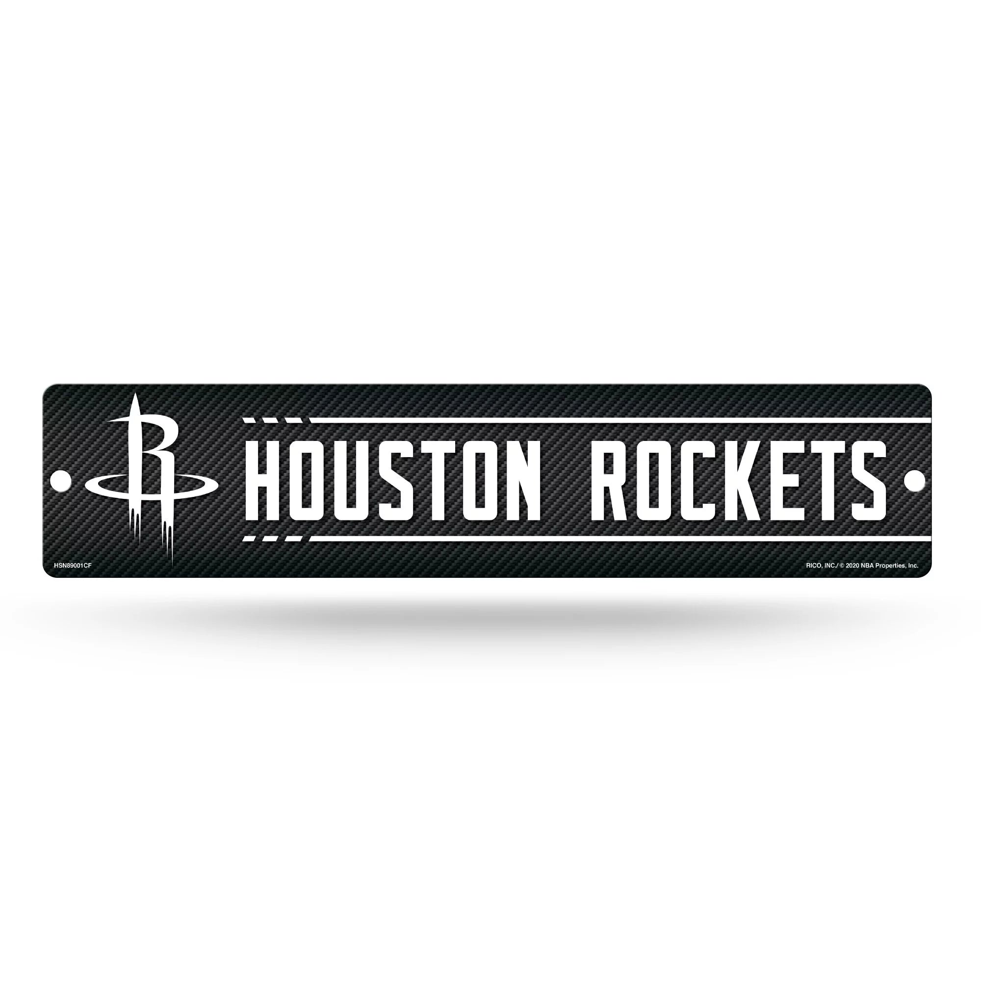 Houston Basketball Rockets Street Sign (16) Carbon Fiber Design - Hang anywhere you choose. Garage, office, den, man cave, kids room