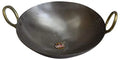 9 to 10 inch Indian Pure Iron Loha Kadhai Deep Frying Pan Kadhai For Frying, Cooking by Marshal