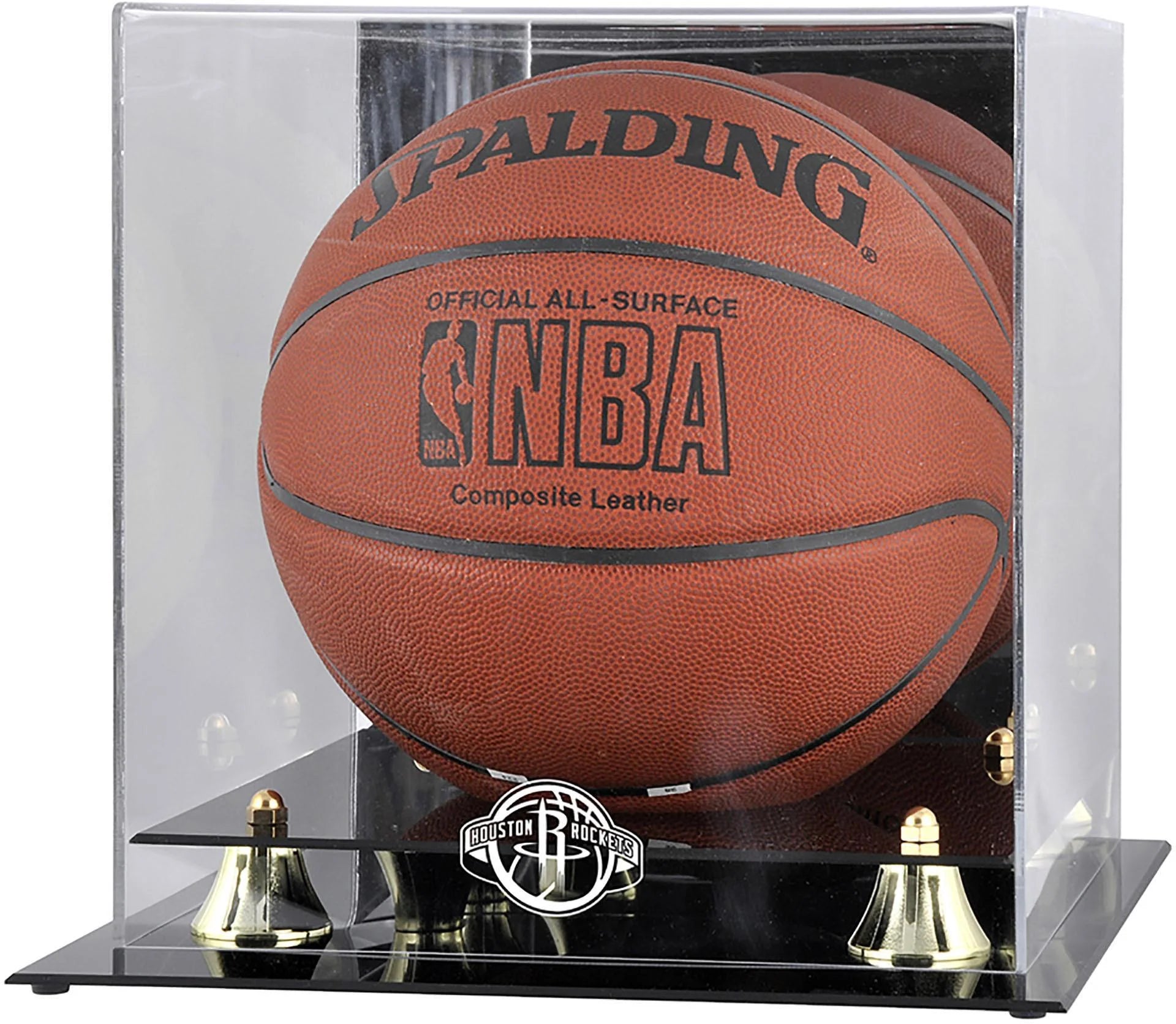 Houston Rockets (2019-Present) Golden Classic Basketball Display Case - Fanatics Authentic Certified
