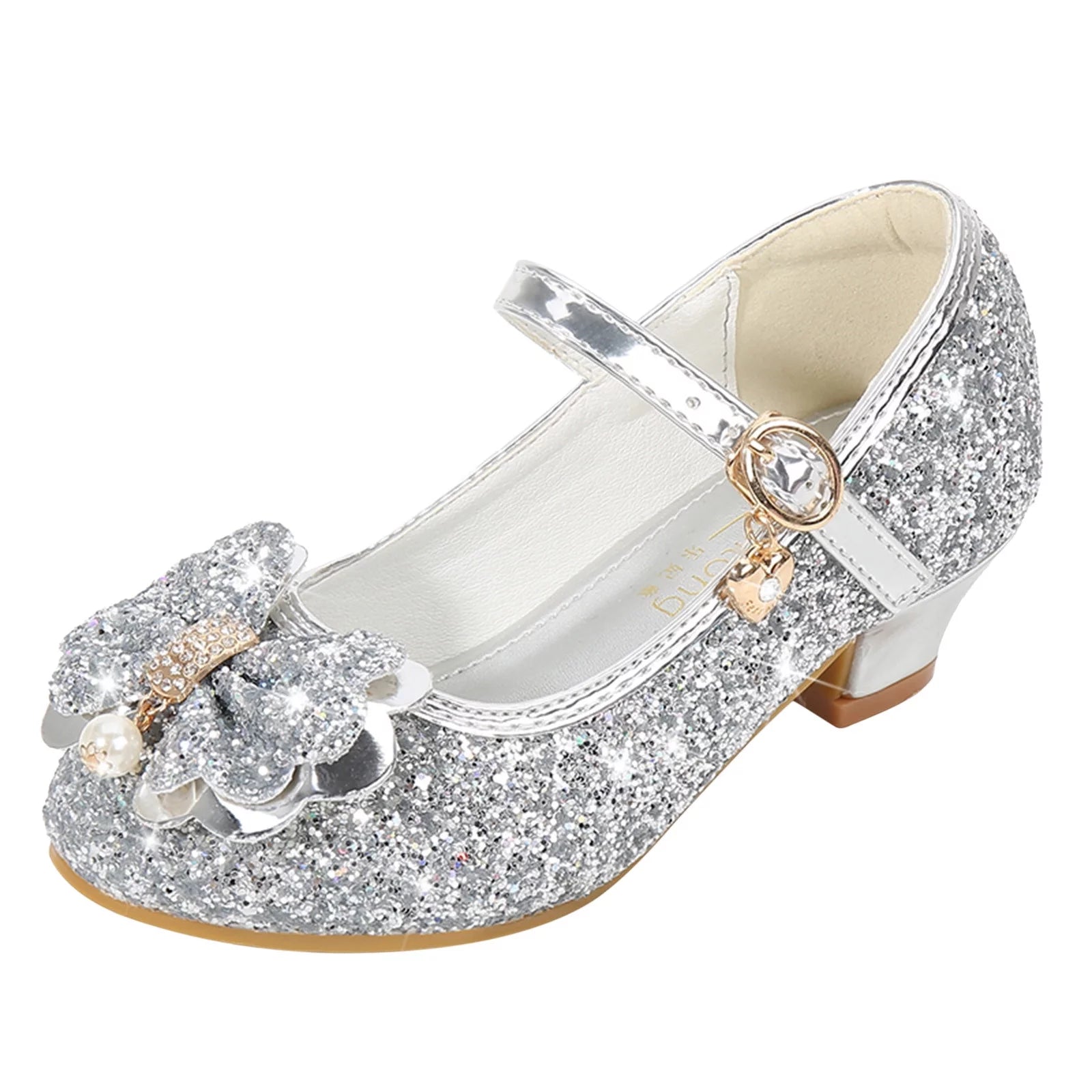 EHQJNJ Baby Shoe Socks 6-12 Months Toddler Little Kid Girls Dress Pumps Glitter Sequins Princess Bowknot Low Heels Party Dance Shoes Rhinestone Sandals Kids Sneakers Size 12.5 Boys
