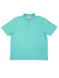 Grand Slam Mens Aruba Blue Performance Golf Polo Shirt Medium