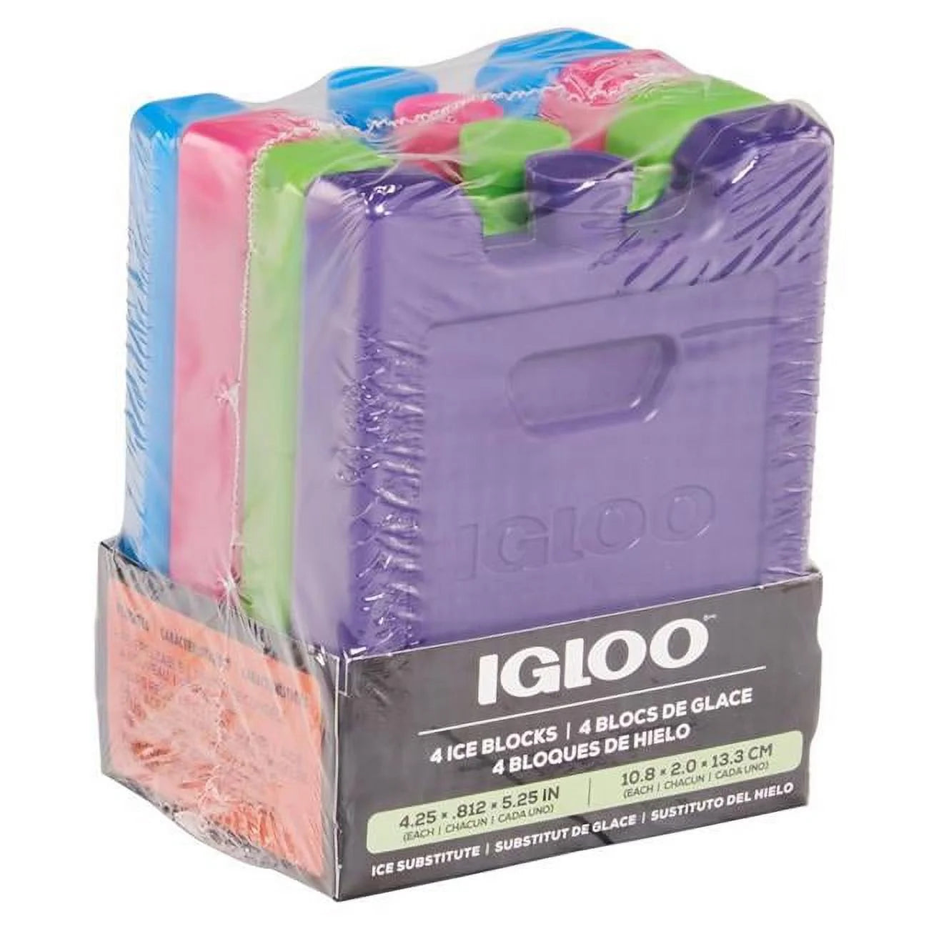 Igloo 8090226 Ice Pack, Assorted Color - Pack of 4