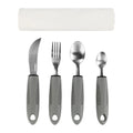 Mondo Medical 4pc Weighted Utensils for Hand Tremors Arthritis Parkinsons