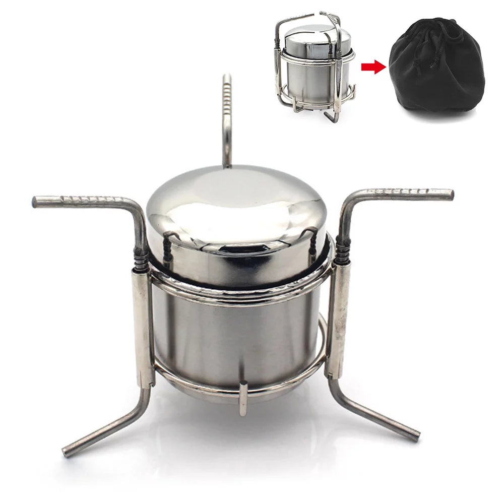 Dcenta Camping Picnic Stove Stainless Steel Liquid Stove Portable Liquid