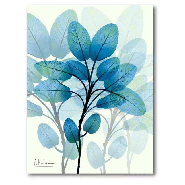 Courtside Market WEB-BN221-16x20 16 x 20 in. Focused Azure I Gallery-Wrapped Canvas Wall Art