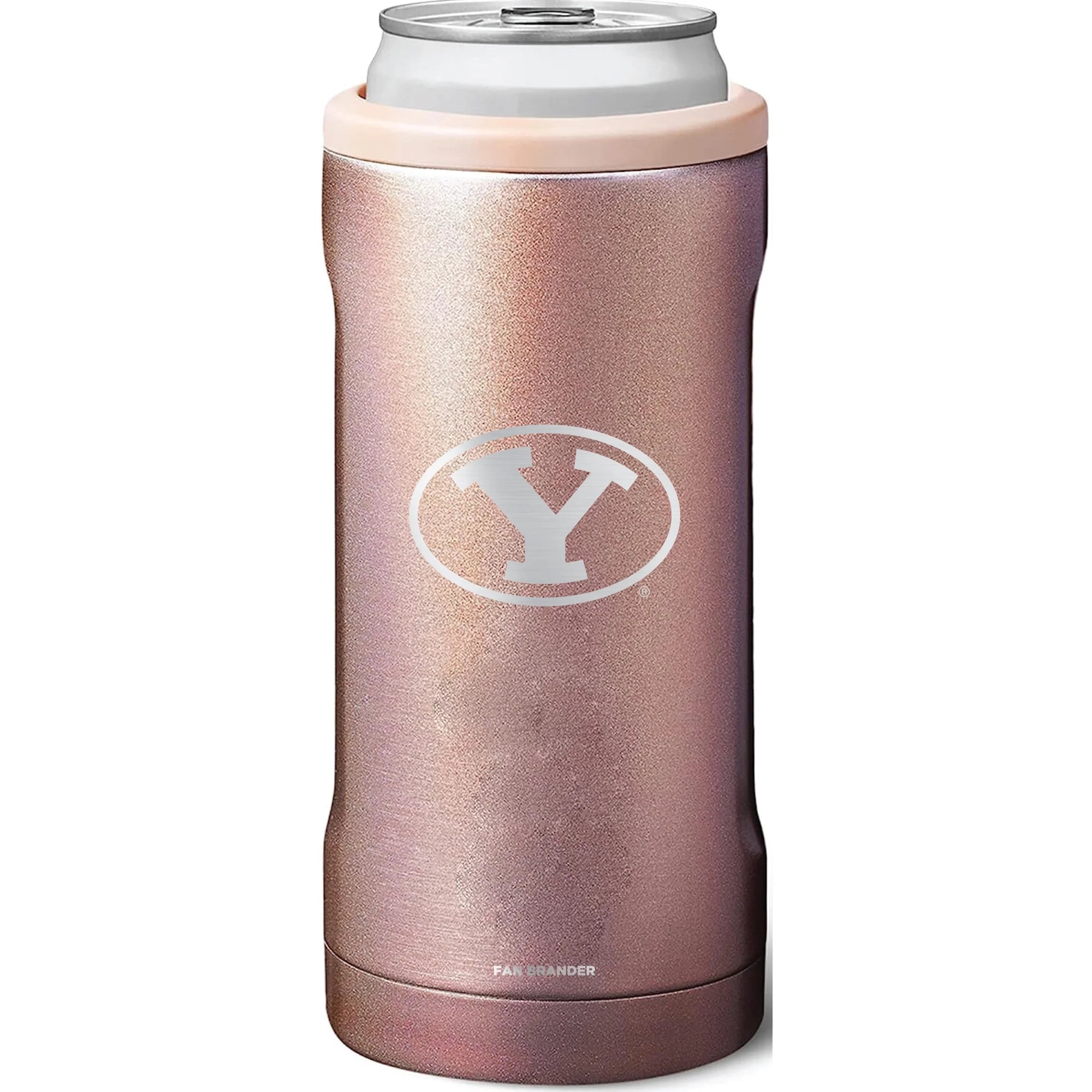 BruMate BYU Cougars 12oz. Primary Mark Glitter Slim Can Cooler
