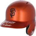 Mike Yastrzemski San Francisco Giants Autographed Alternate Chrome Mini Batting Helmet with Go Giants Inscription - Fanatics Exclusive - Fanatics Authentic Certified