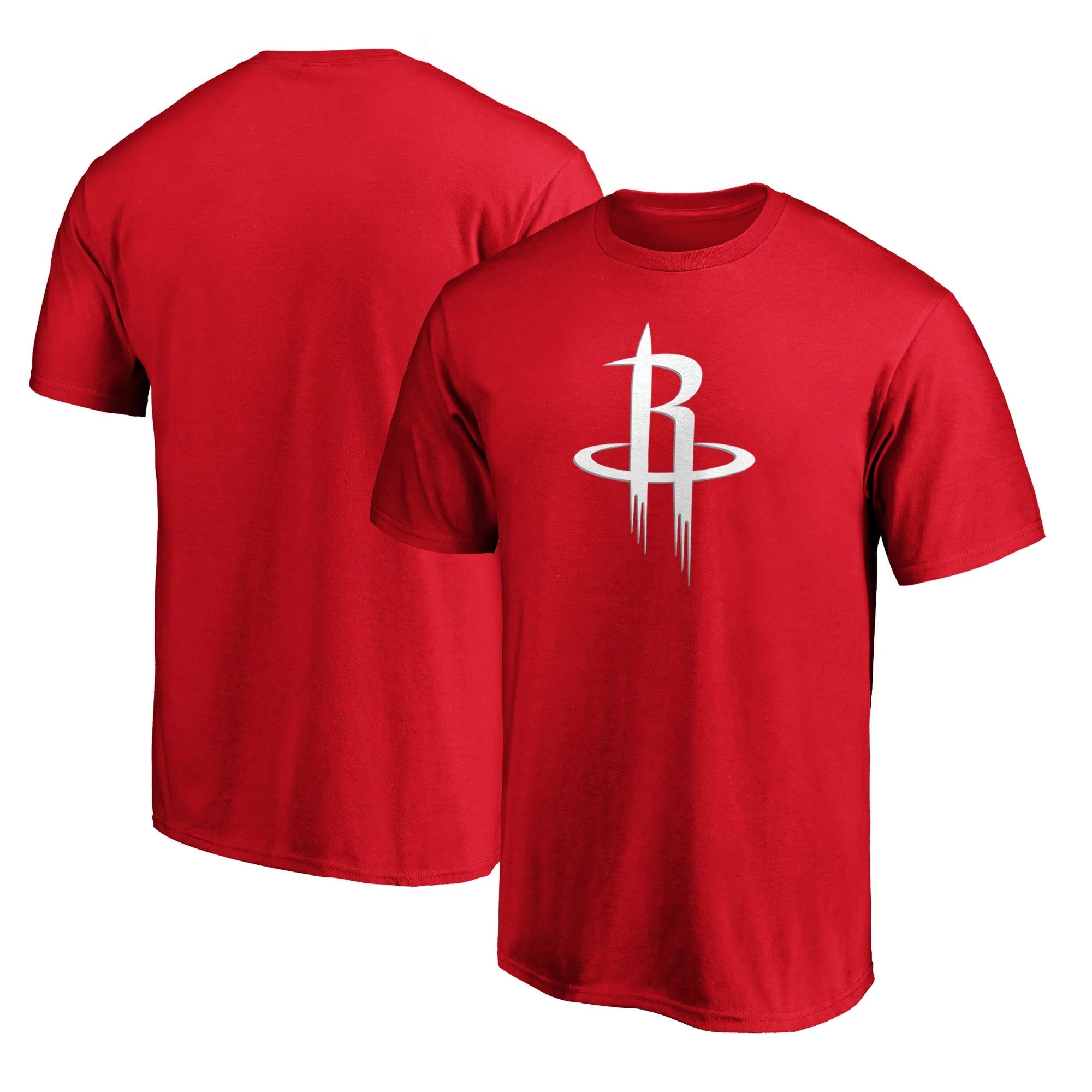 Men's Fanatics Branded Red Houston Rockets Primary Team Logo T-Shirt