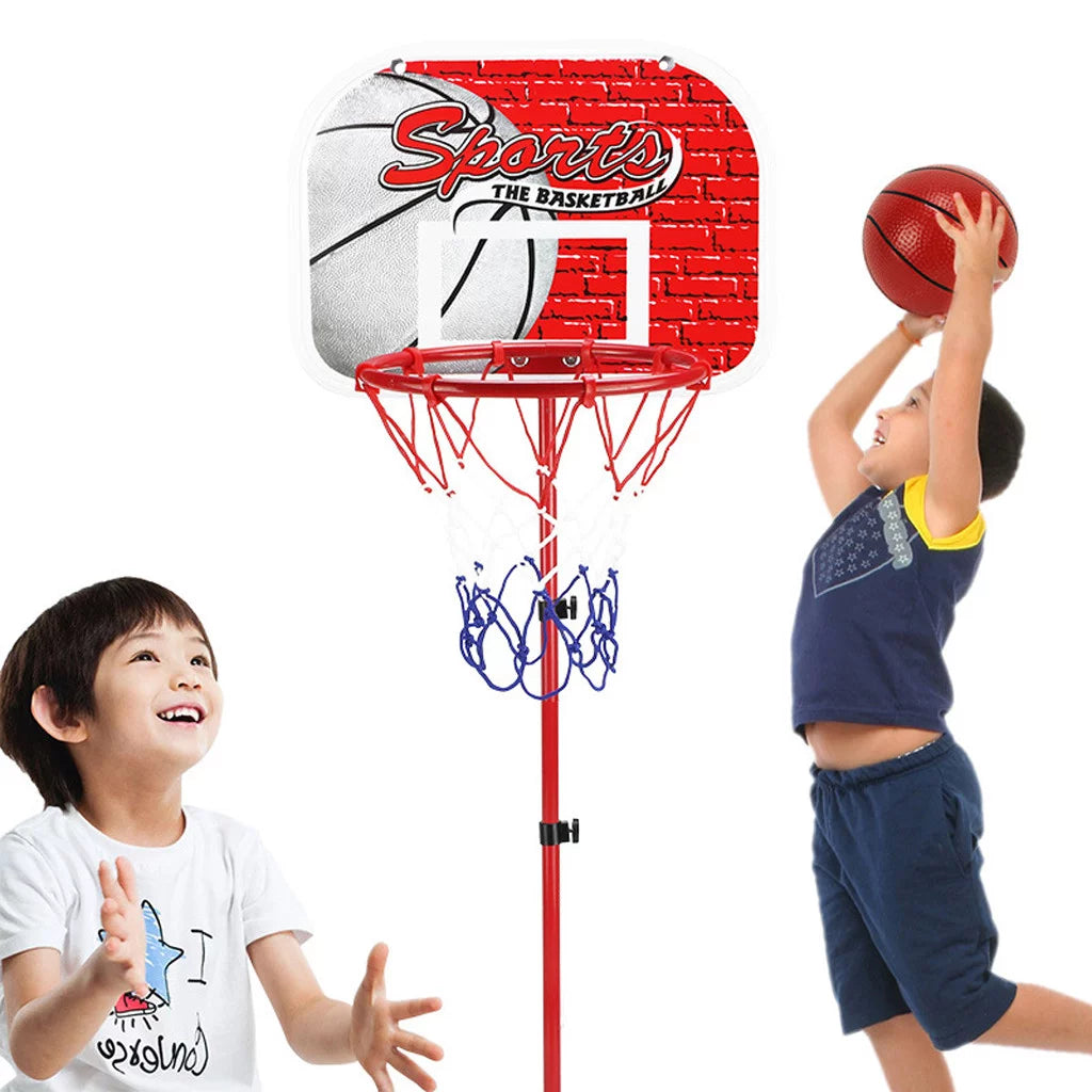 Cieken 63-170CM Basketball Stands Height Adjustable Kids Basketball Goals Hoop Toy Set
