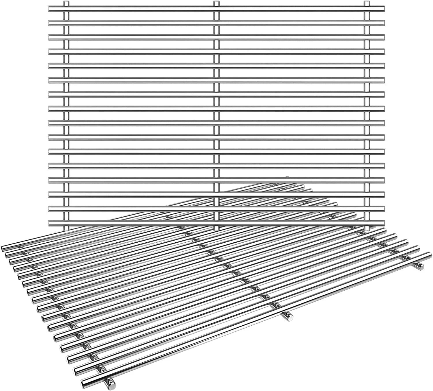 7639 Grill Grates for Weber Spirit I & II 300 Series Spirit E/S 310 320, 304 Stainless Steel Cooking Grates for Genesis Silver B/C, Genesis Gold B/C, Genesis Platinum B/C, 7638, 65906, 17.3