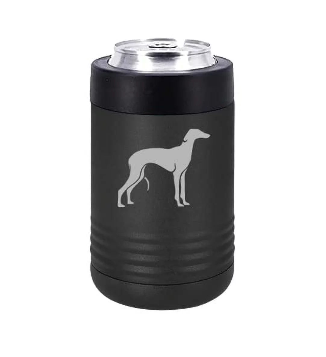 Can and Bottle Cooler Insulator Stainless Steel Double Wall Vacuum Insulated Beverage Drink Holder Greyhound